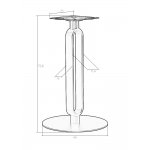 Подстолье обеденное DOBRIN ELAN GOLD