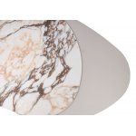 Стол кофейный NIKLAS TL-312 испанская керамика, стекло / МДФ окраш. /темно-серый МДФ каркас ®DISAUR