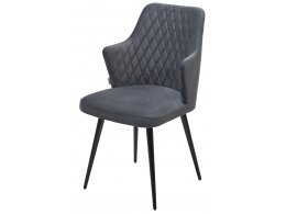Стул HERMAN 360 град. Barkhat 3 Графит, велюр без пальчиковый / черный каркас М-City