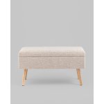 Банкетка Сторми с ящиком серо-бежевый