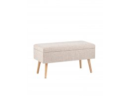 Банкетка Сторми с ящиком серо-бежевый
