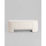 Банкетка Taks с местом для хранения букле белый