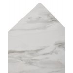 Стол ТИК ТАК 90  Белый мрамор активный, керамика / Черный каркас М-City