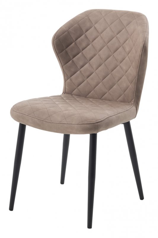 Стул МОНРО, цвет CYPRUS-03 ЛАТТЕ, искусственная замша / черный каркас М-City