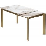 Стол CORNER 120 GLOSS LUXURY PANDORA SOLID CERAMIC / шампань, ®DISAUR