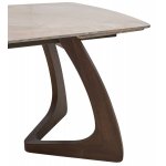 Стол DAKAR 180 GLOSS AMBER JADE SOLID CERAMIC / Орех, ®DISAUR Стол DAKAR 180 GLOSS AMBER JADE SOLID CERAMIC / Орех, ®DISAUR