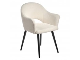 Стул Bruno белый, искусственный мех