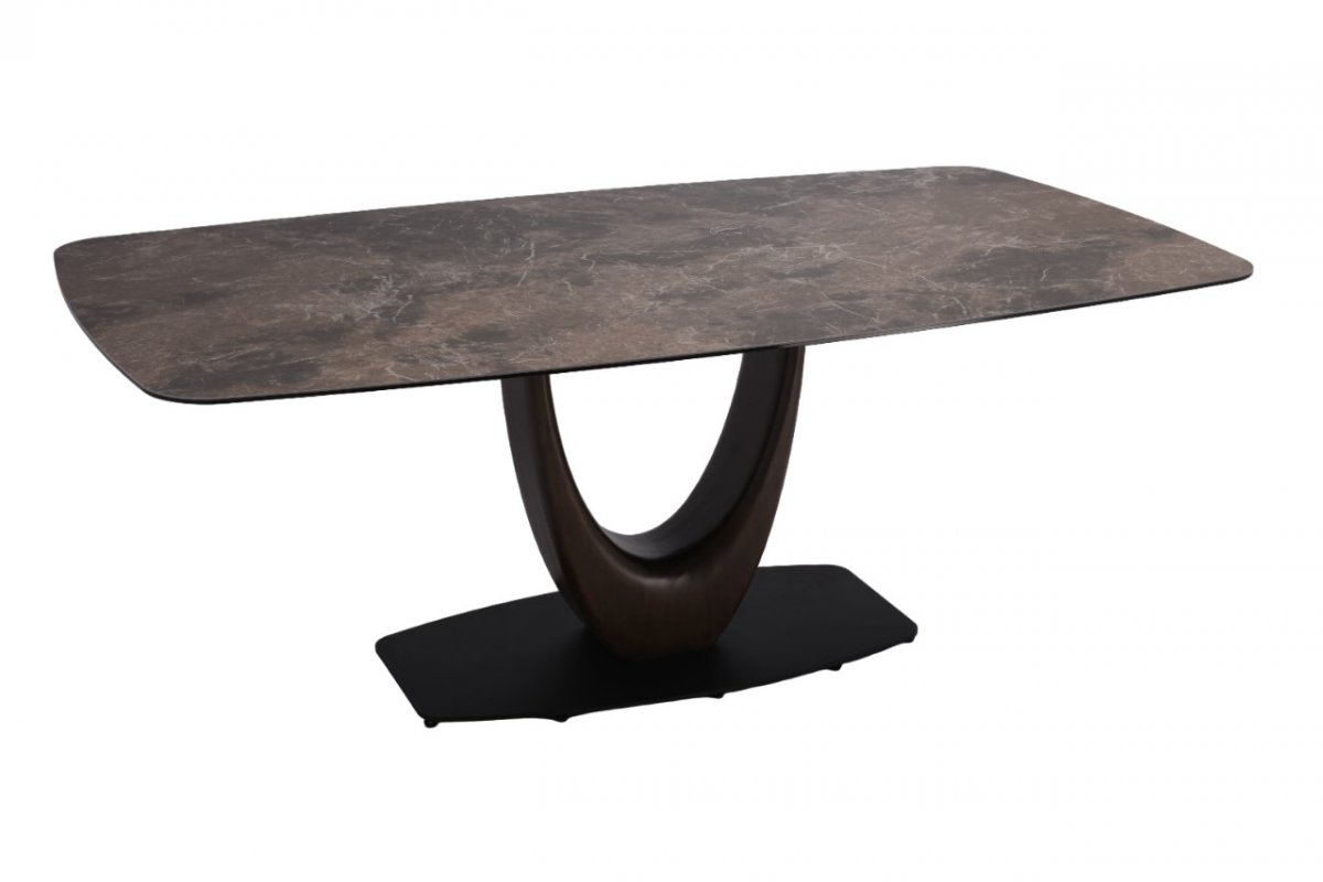 Стол обеденный Римини MC3020-200BR, 200х110х76 см, коричневая керамика