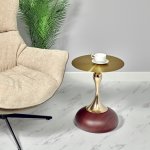 Кофейный столик Angel 40x55см, металл под дерево