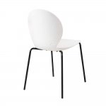 Стул Wave белый с черными ножками