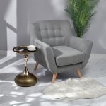 Кофейный столик Angel 40x55см, латунь, металл