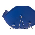 Стул Eames синий с металлическими ножками
