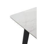 Стол ТИК ТАК 120 PANDORA LIGHT, керамика / Черный каркас М-City