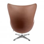 Кресло EGG STYLE CHAIR коричневый, белый, экокожа