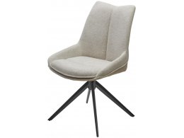 Стул OSKAR 360 град. поворот. KN01-05 Бежевый/ BZ1046-11 Бежевый/ Черный каркас, ®DISAUR Стул OSKAR 360 град. поворот. KN01-05 Бежевый/ BZ1046-11 Бежевый/ Черный каркас, ®DISAUR