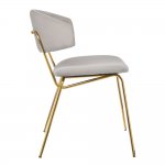 Стул Elle серый с золотыми ножками RF 0781