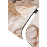 Стол IMBERT 180 GLOSS PATAGONIA, керамика на стекле/ брашированный каркас, цвет медный, ®DISAUR