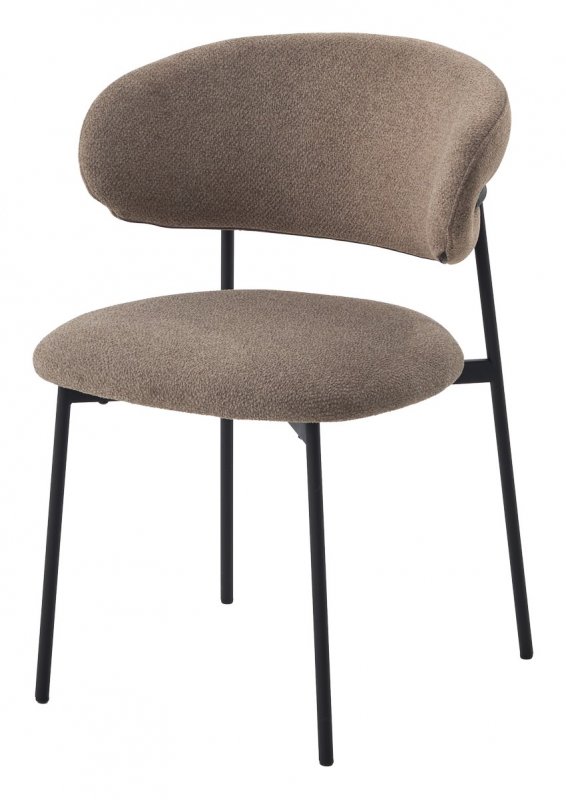 Стул TREND NS05 Капучино, букле / черный каркас, М-City