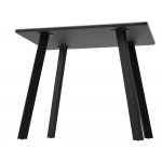 Стол ТИК ТАК 90  ОНИКС, керамика / Черный каркас М-City