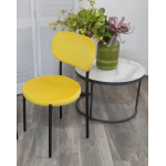 Стул ПАКО H-19 Желтый, велюр / черный каркас М-City