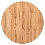 Стол Rudolf круглый раскладной 90-120x90x75см, Дуб Вотан, чёрный