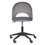 Стул Leo вращающийся на колесиках темно-серый