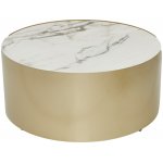 Стол журнальный BRANT KL-188 Контрастный мрамор матовый, итальянская керамика/ Шампань, ®DISAUR