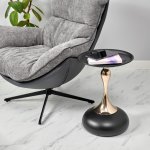 Кофейный столик Angel 40x55см, чёрный, металл