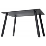 Стол ТИК ТАК 120 PANDORA LIGHT, керамика / Черный каркас М-City