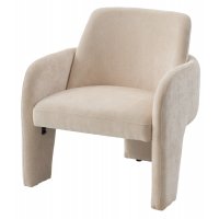 Кресло CUBE AT5139-09 Св. бежевый, ткань/каркас металл в тканевой обивке AT5139-09 ®DISAUR