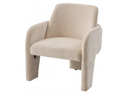 Кресло CUBE AT5139-09 Св. бежевый, ткань/каркас металл в тканевой обивке AT5139-09 ®DISAUR