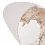 Стол кофейный NIKLAS PANDORA  керамика на стекле и окрашенный МДФ/ темно-серый МДФ каркас ®DISAUR