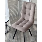 Стул ДАРЛИНГ 360 град. поворот. B5 Капучино, велюр / черный каркас, М-City