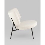 Кресло District Lounge букле белый