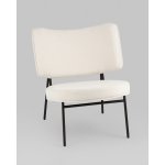 Кресло District Lounge букле белый