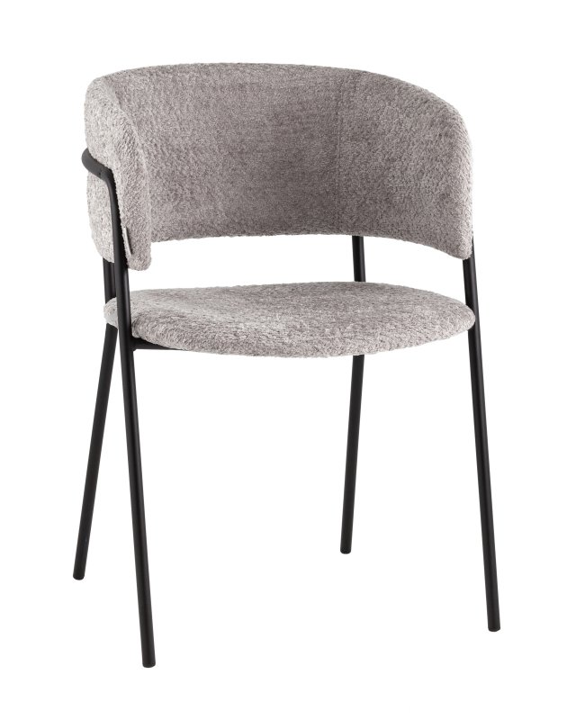 Кресло Нэлли New, букле светло-серый