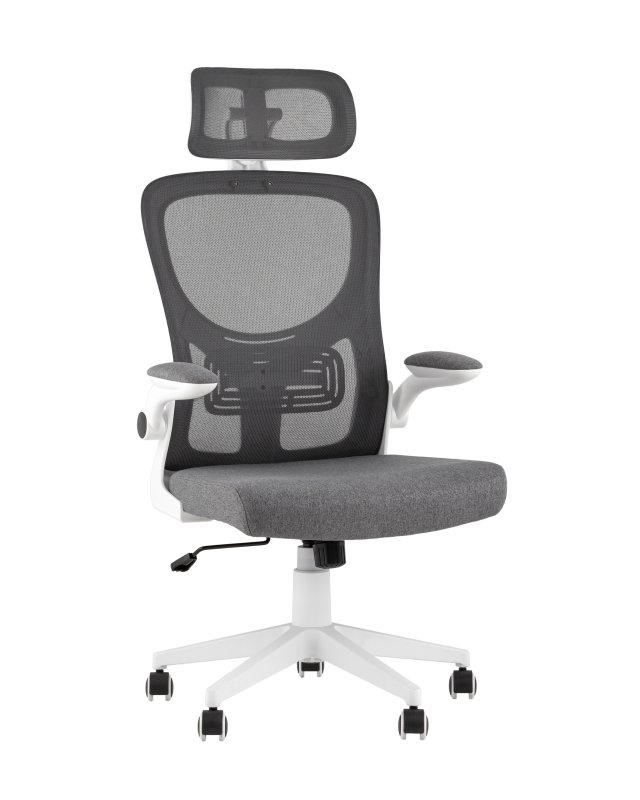 Кресло офисное TopChairs Airone серый ткань