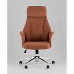 Кресло офисное TopChairs Neoma терракотовый ткань