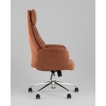 Кресло офисное TopChairs Neoma терракотовый ткань