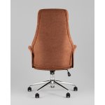 Кресло офисное TopChairs Neoma терракотовый ткань