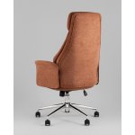 Кресло офисное TopChairs Neoma терракотовый ткань