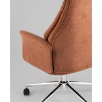 Кресло офисное TopChairs Neoma терракотовый ткань