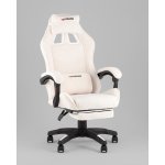Кресло спортивное TopChairs MG-7019 букле белый