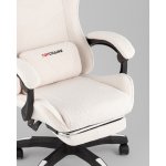 Кресло спортивное TopChairs MG-7019 букле белый