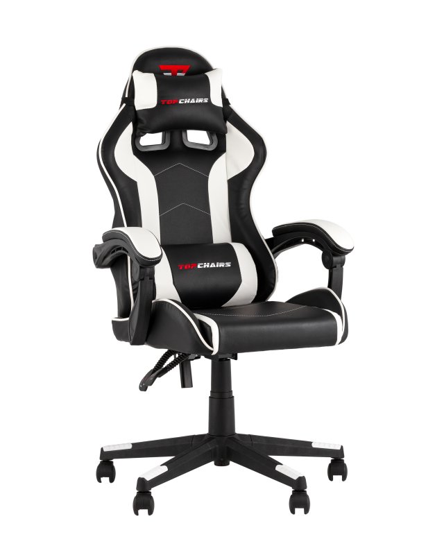 Кресло спортивное TopChairs Shadow черно-белый