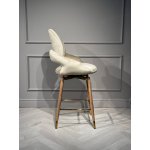 Стул барный Виола BS1376-BG-4, 55х46х105 см, бежевый/орех