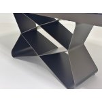 Стол ABSALON 180 ICE AGATE, керамика, стекло / Шоколадное золото каркас, ®DISAUR