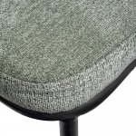 Стул полубарный Lucas 2 шалфей шенилл с чёрными ножками