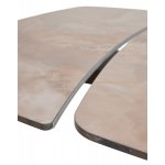 Стол DAKAR 180 GLOSS AMBER JADE SOLID CERAMIC / Орех, ®DISAUR Стол DAKAR 180 GLOSS AMBER JADE SOLID CERAMIC / Орех, ®DISAUR