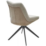 Стул OSKAR 360 град. поворот. KN01-05 Бежевый/ BZ1046-11 Бежевый/ Черный каркас, ®DISAUR Стул OSKAR 360 град. поворот. KN01-05 Бежевый/ BZ1046-11 Бежевый/ Черный каркас, ®DISAUR